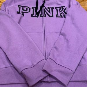 Purple Victoria secret sweat jacket zip up